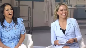 Eliza J Double Breasted Tuxedo Dress worn by Dylan Dreyer as seen in Today on  April 16, 2026