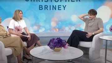 Dolce & Gabbana Cotton and Linen Polo Shirt worn by Christopher Briney as seen in Today  with Jenna & Sheinelle on April 20, 2026