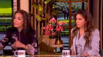 Chaqueta Dickey de Veronica Beard Clayton Gingham llevada por Alyssa Farah Griffin, vista en The View el 15 de abril de 2026