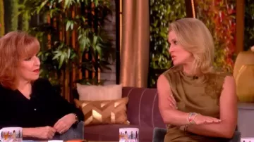 A.L.C. Gracie Satin and Lace Sleeveless Top worn by Sara Haines as seen in The View on  April 17, 2026