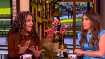 Max Mara Mstzerbino Dress worn by Sunny Hostin as seen in The View on April 19, 2026