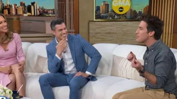 Camisa Polo Ralph Lauren Slim Fit Chambray llevada por Will Ganss vista en Good Morning America el 15 de abril de 2026