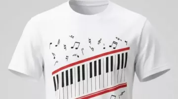 Michael Jaafar Jackson Piano Shirt of Michael Jackson (Jaafar Jackson) in Michael
