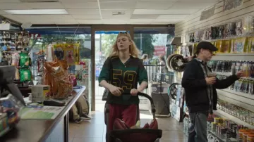 Urban Outfitters UO Mesh Football Jersey Top worn by Margo Millet (Elle Fanning) as seen in Margo's Got Money Troubles (S01E02)