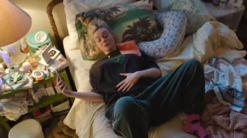Balenciaga 2020 Alien T Shirt worn by Margo Millet (Elle Fanning) as seen in Margo's Got Money Troubles (S01E02)