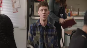 Wax London Whiting Overshirt worn by Jacob Hill (Chris Perfetti) as seen in Abbott Elementary (S05E20)