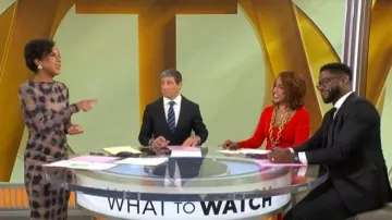 Suboo Shibori Dress worn by Adriana Diaz as seen in CBS Mornings on April 20, 2026