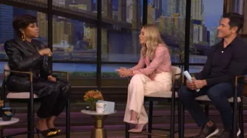 Simkhai Luxe Vegan Leather Cargo Pants worn by Taraji P. Henson as seen in LIVE with Kelly and Mark on  April 16, 2026