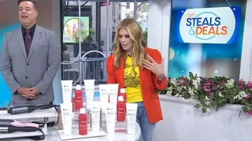 Chloe Paneled Mid-Rise Jeans worn by Jill Martin as seen in Today on April 22, 2026