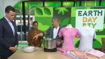 Pull Faherty Offshore Cardigan porté par Danny Seo tel que vu dans Today le 22 avril 2026