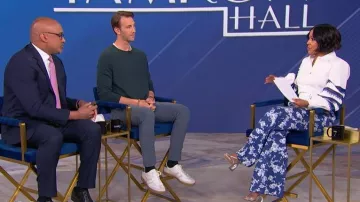 Carolina Herrera Wide Leg Pants by Carolina Herrera worn by Tamron Hall as seen in Tamron Hall Show on April 21, 2026