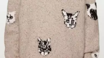 Cat Print Sweater worn by (Josh Crane) in BEEF