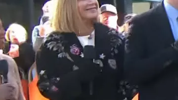 The Today Show 2026 Jenna Bush Hager Floral Embroidered Coat
