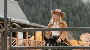 Z Supply Decker Faux Suede Chore Jacket worn by Dolly Weaver (Ellyn Jameson) as seen in Marshals (S01E07)