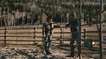 Wrangler Cowboy Cut Relaxed Fit Prewashed Jeans worn by Kayce Dutton (Luke Grimes) as seen in Marshals (S01E08)