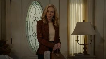 Exquisite Vintage Velvet Blazer Bohemiam Suburban Separates Country Miss worn by Audrey McAllister (Rachel Bay Jones) as seen in Georgie & Mandy's First Marriage (S02E16)