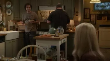 Zappa Store Over-Nite Motel T-Shirt worn by Conner McAllister (Dougie Baldwin) as seen in Georgie & Mandy's First Marriage (S02E17)