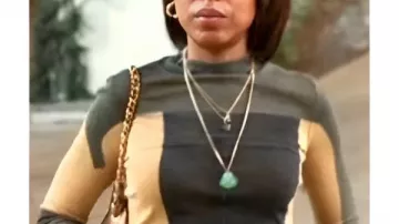 Imperfect Women S01 Kerry Washington Verde Color Block Top