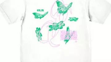 Butterfly Print Tee worn by (Austin Davis) in BEEF