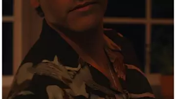 Beef S02 Joshua Martín Black Bird Print Shirt