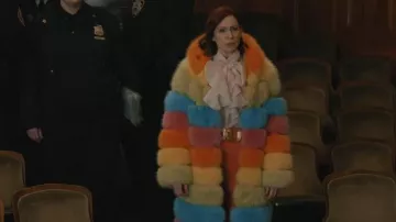Cinturón elástico ancho para mujeres Baokelan usado por Elsbeth Tascioni (Carrie Preston) visto en Elsbeth (S03E16)