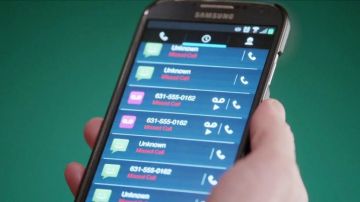 The mobile phone Samsung Galaxy Core Prime seen in Power