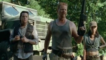 The walkie talkie Eugene (Josh McDermitt) in The Walking Dead
