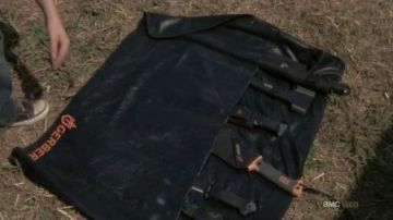The survival kit of Carl (Chandler Riggs) in The Walking Dead