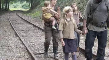 The boots of Carol (Melissa McBride) in The Walking Dead