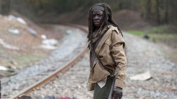 La chaqueta de Michonne (Danai Gurira) en la temporada 4 de The Walking Dead