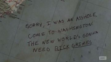 La carte routière dans The Walking Dead