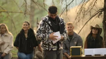 Sudadera sudadera de forro polar pesado Subzero para hombre para hombres y cremallera completa, llevada por Corey Niles, tal como se ve en Million Dollar Secret (S02E01)