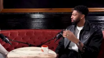 Prada Re-Nylon Leather Jacket worn by Anthony Davis as seen in Today on  April 28, 2026