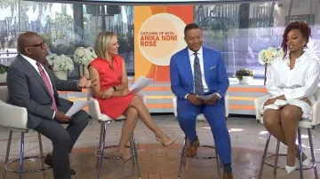 Vince Camuto Sleeveless Cotton Dress worn by Dylan Dreyer as seen in Today on April 28, 2026