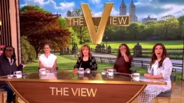 Maje Crochet Dress worn by Alyssa Farah Griffin as seen in The View on  April 28, 2026