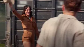 Amanda Uprichard Lucas Suede Jacket worn by (Michelle Saniei) as seen in The Valley(S03E03)