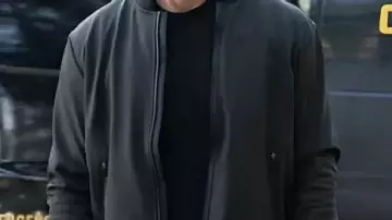 Black Bomber Jacket worn by Colter Shaw (Justin Hartley) in Tracker (S03)