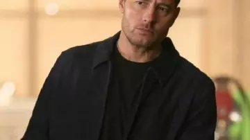 Justin Hartley Tracker S03 Suede Leather Jacket worn by Colter Shaw (Justin Hartley) as seen in Tracker (S03E01)
