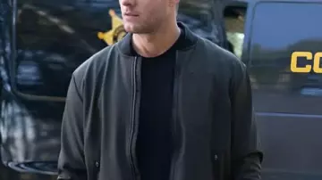 Justin Hartley Tracker S03 Green Bomber Jacket