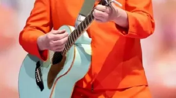Orange Jacket worn by David Byrne in David Byrne - Life During Wartime - Live at Coachella 2026