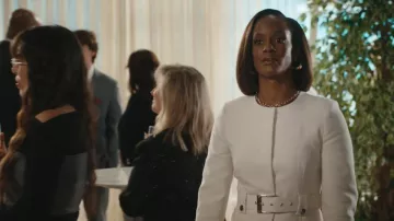 Zara Blazer With Buckle Belt worn by Olympia Lawrence (Skye P. Marshall) as seen in Matlock (S02E16)