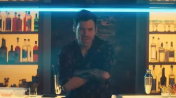 Nicholas Daley Jacquard Camp Shirt worn by Harry Styles as seen in Saturday Night Live (S51E15)