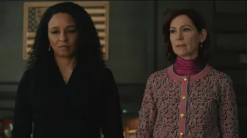 Ulla Johnson Ornament Tie Neck Blouse worn by Elsbeth Tascioni (Carrie Preston) as seen in Elsbeth (S03E17)