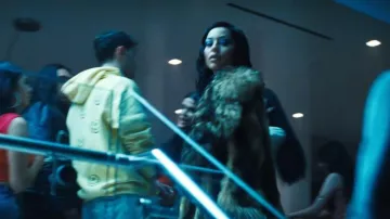 Valentino Garavani Shearling Fur Coat with Contrast Trim worn by Maddy Perez (Alexa Demie) as seen in Euphoria (S03E04)