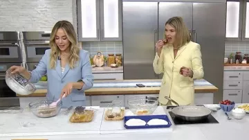 Zadig & Voltaire Vanille Notched Collar Blazer worn by Brooke Baevsky as seen in Today on  April 30, 2026