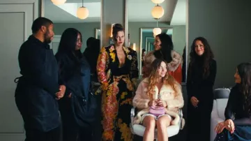 Dries Van Noten Floral Print Wide Leg Pants worn by Stylist as seen in Euphoria (S03E04)