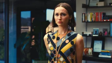 Mondo Mondo Remus and Romulus Drop Earrings worn by Lexi Howard (Maude Apatow) as seen in Euphoria (S03E04)