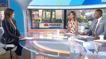 Brooks Brothers Wool Blend Striped School Blazer worn by Chloe Melas as seen in Today on May 4, 2026