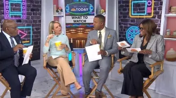 Alice + Olivia Arias Double Breasted Blazer worn by Jacqueline Coley as seen in Today on May 4, 2026