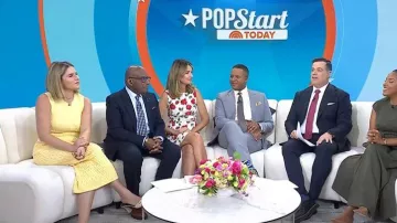 Giuseppe Zanotti Vanilla 85 Marinetti Mule worn by Jenna Bush Hager as seen in Today on May 4, 2026